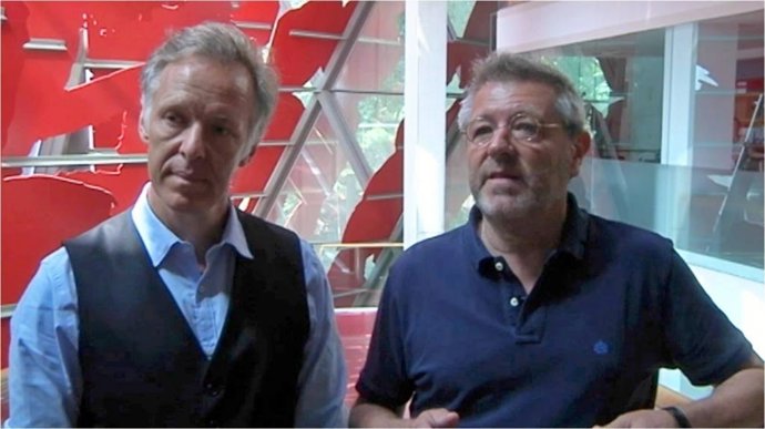 Els investigadors Morten Kringelbach (Oxford i Aarthus) i Gustavo Deco (UPF)