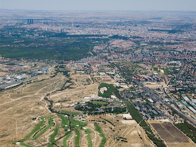 Foto Aérea De La Operación Campamento En Madrid