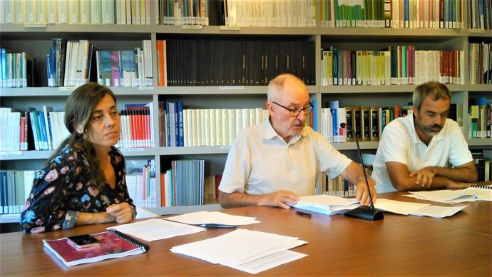 Maria Jesus Larios, Rafael Ribó, Bernat Albaigés. Síndic de Greuges