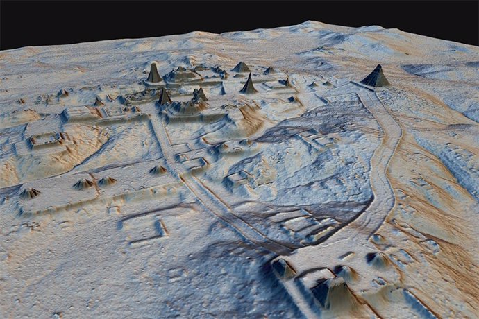 Complejos mayas revelados por la tecnología LIDAR