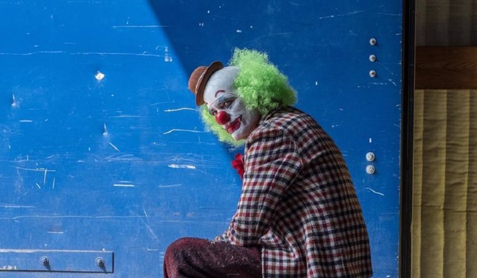 Joaquin Phoenix en el set de Joker