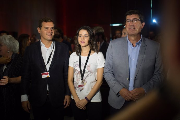 Albert Rivera, Inés Arrimadas y Juan Marín en la Convención 'España Ciudadana'