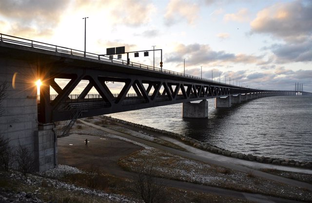 Puente de Oresund entre Suecia y Dinamarca
