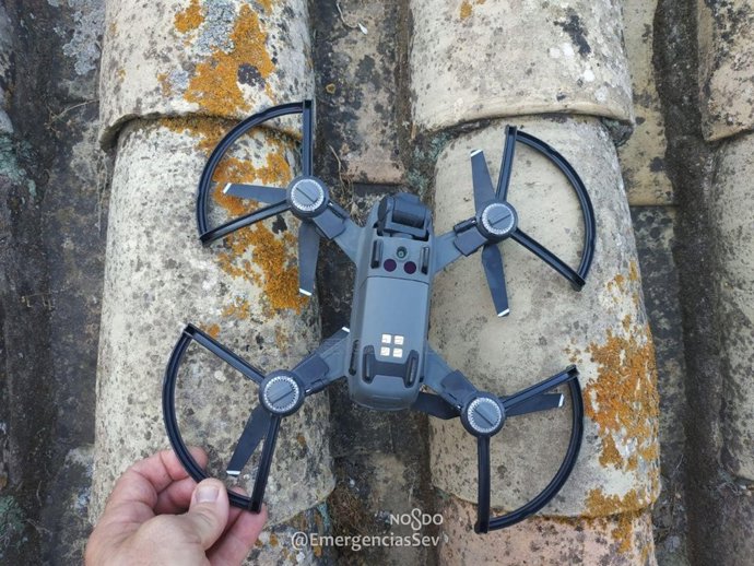 Dron intervenido por la Policía Local