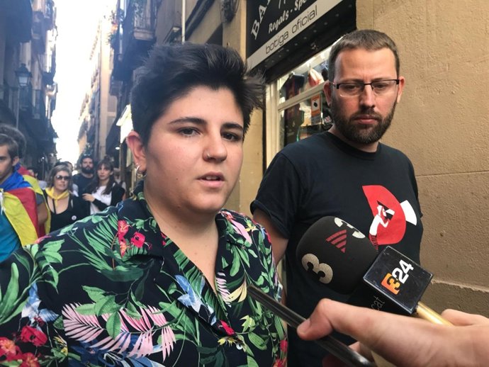 La portaveu de l'organització juvenil independentista Arran, Adriana Roca