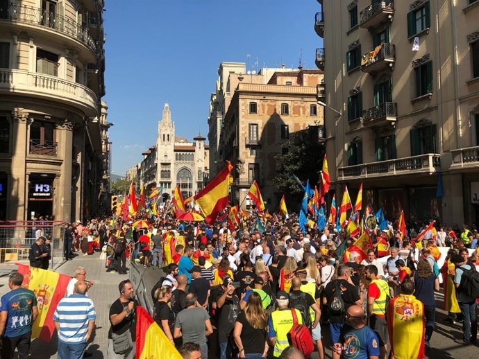 Manifestació de Jusapol a Barcelona