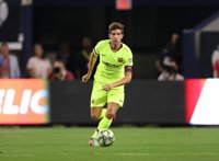 Sergi Roberto, baja ante el Tottenham tras sufrir una elongación en el recto anterior de la pierna derecha