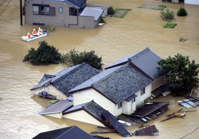 Tifón Talas A Su Paso Por Japón