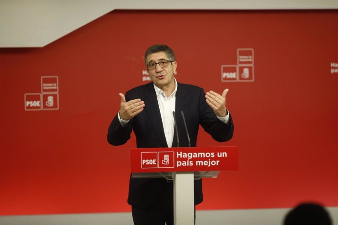 Foto de archivo del secretario de Política Federal del PSOE, Patxi López