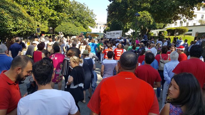 Manifestación en defensa de la comarca de Ordes.