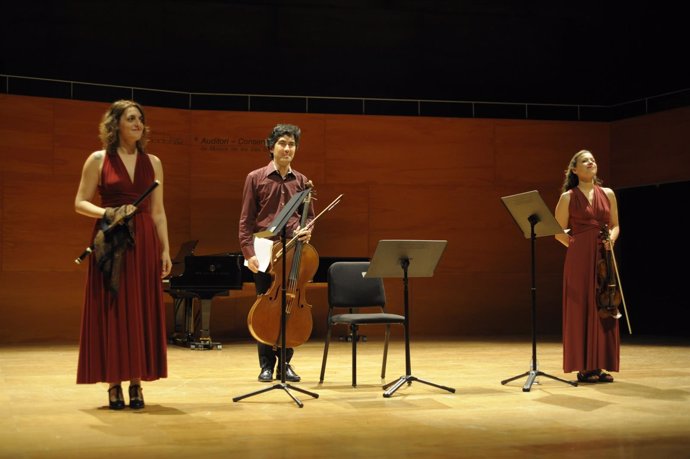 Actuación de música contemporánea del FiraB! en el Conservatorio