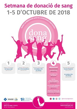 Semana intensiva de donación de sangre en la UIB