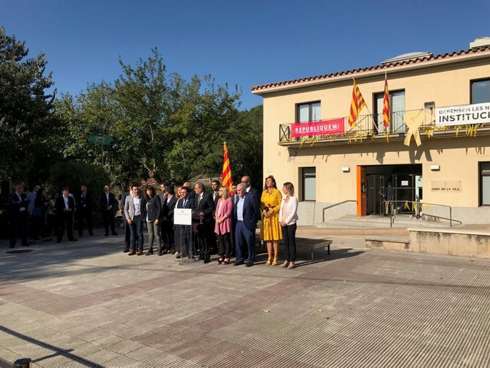 Declaració institucional del Govern el primer aniversari de l'1-O