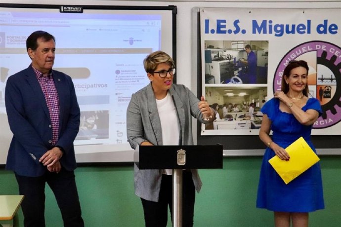 La consejera de Transparencia, Noelia Arroyo, en la presentación