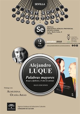 Alejandro Luque presenta su nuevo libro sobre la amistad entre Borges y Quiñones