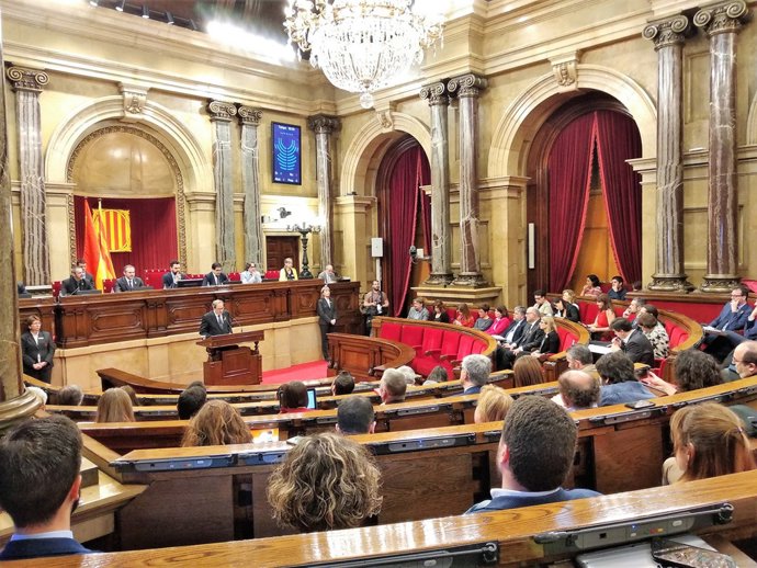 Quim Torra en el ple del Parlament (Arxiu)