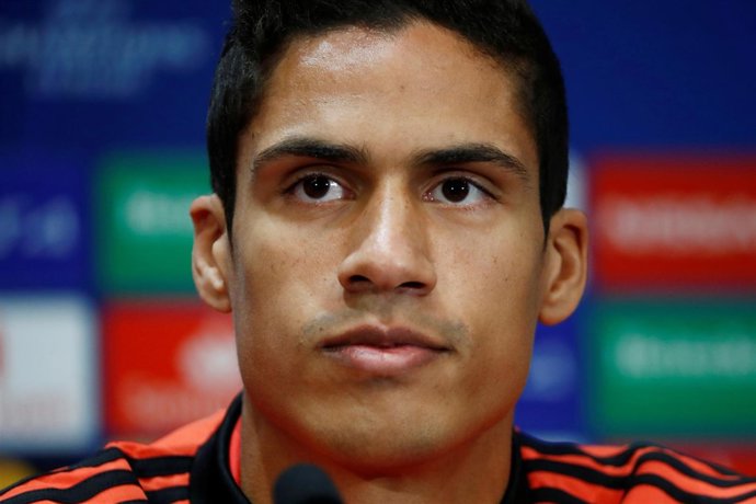 Raphael Varane, central del Real Madrid en rueda de prensa de Champions