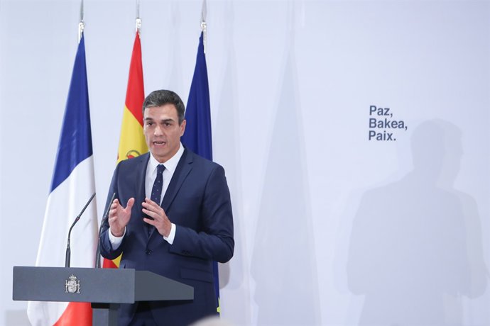 Pedro Sánchez i Édouard Philippe en l'acte de cooperació en la lluita antiterro