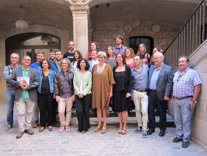 Artistas y representantes de la Fira Mediterrània de Manresa