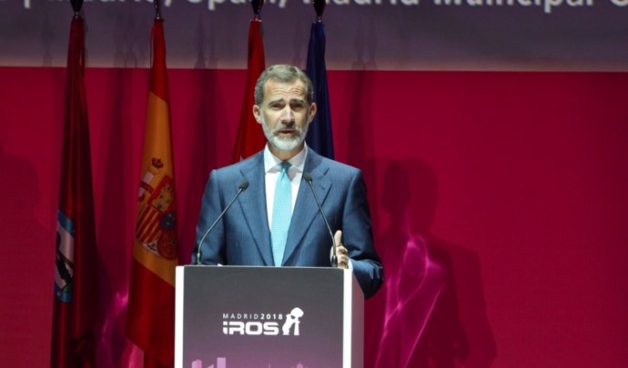 Felipe VI en la conferencia IROS 2018