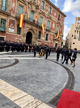 Conesa y Durán presiden el acto de celebración de los Santos Ángeles Custodios