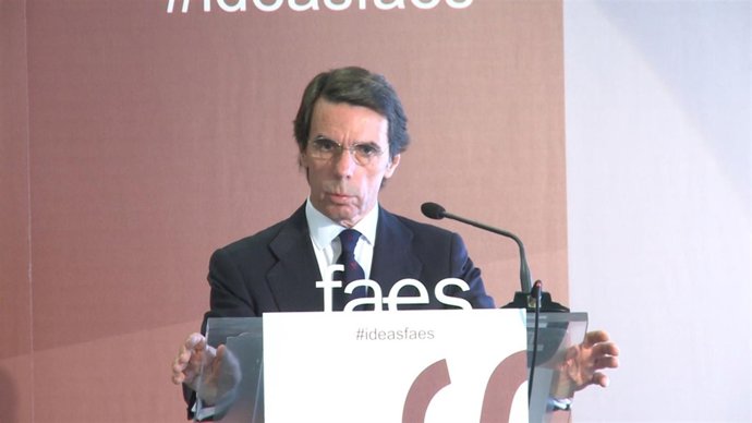 José María Aznar declara en la clausura del II Foro Ideas Faes
