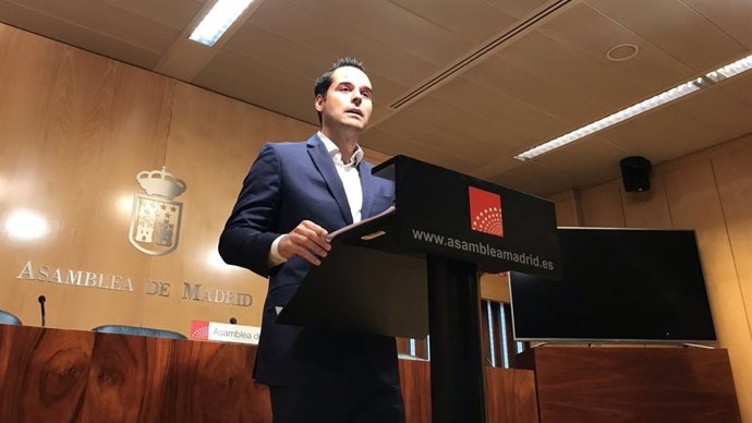 El portavoz de Ciudadanos en la Asamblea de Madrid, Ignacio Aguado