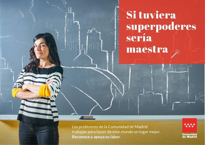 Campaña de la Comunidad de Madrid para reconocer a los profesores