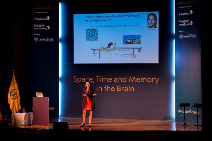 La Premio Nobel de Medicina May-Britt Moser en unas jornadas de AstraZeneca