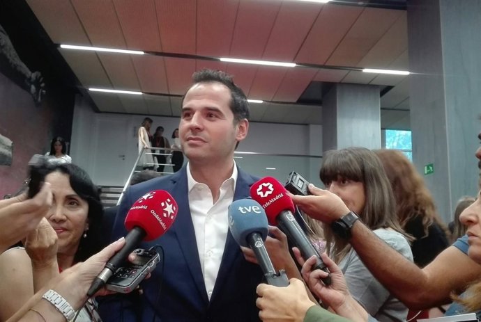 El portavoz de Cs en la Asamblea de Madrid, Ignacio Aguado