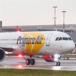 Avión de la compañía Primera Air