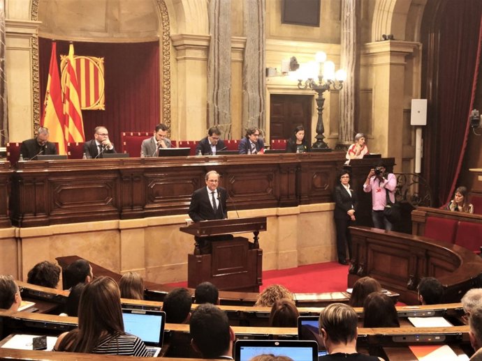 El presidente del Govern Quim Torra en el Debate de Política General