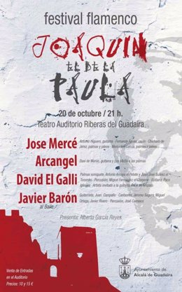 Presentación del cartel Joaquín el de la Paula en Alcalá de Guadaíra. 