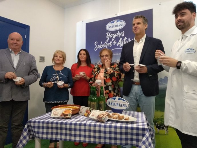 Presentación de los nuevos yogures de Central Lechera Asturiana.