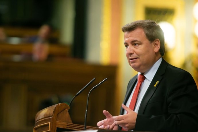 El diputado del PDeCAT Jordi Xuclà en el Pleno del Congreso
