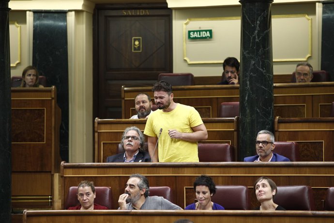 Gabriel Rufián (ERC) al Congrés Foto d'arxiu