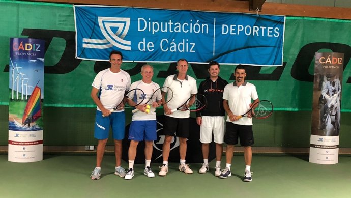 Stand de la Diputación de Cádiz en unas jornadas de tenis en Berlín