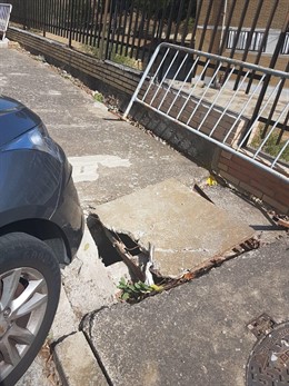 Estado del exterior del CEIP La Colina