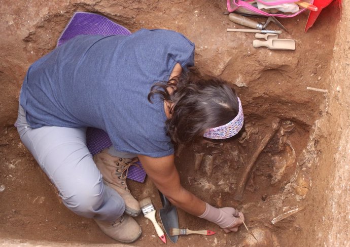 Excavaciones en el cementerio de San Fernando