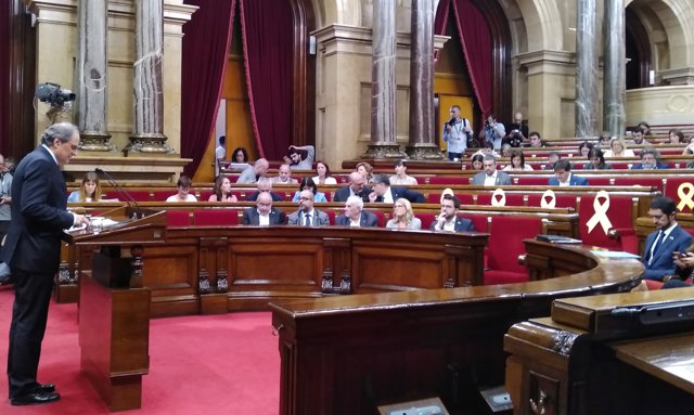 El president de la Generalitat Quim Torra al Debat de Política General