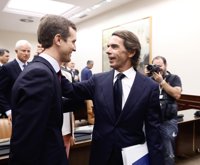 Casado hace un nuevo guiño a Aznar y presentará su nuevo libro en un acto en Madrid el 23 de octubre