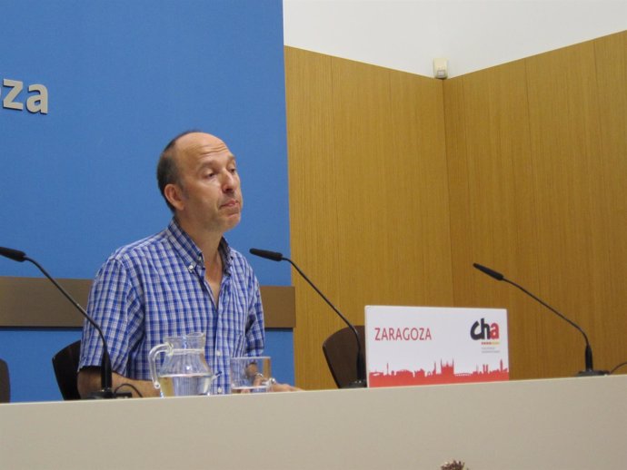 Carmelo Asensio, portavoz de CHA en el Ayuntamiento de Zaragoza