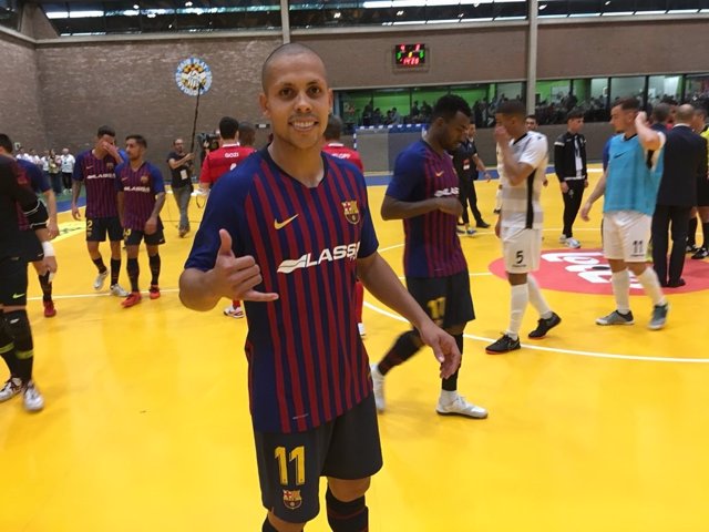 Ferrao, en un partido del Barça Lassa