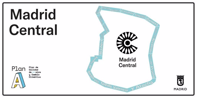 Comienza la instalación de 61 señales verticales en accesos a Madrid Central