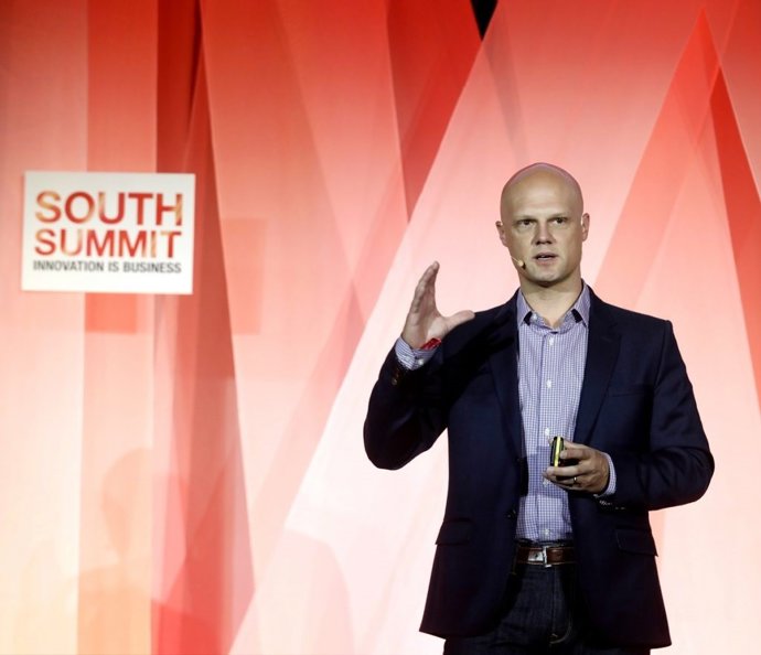 Derek White (BBVA) durante su intervención en South Summit 2018 en Madrid