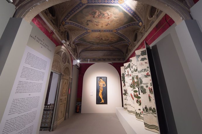 Sala de la exposición de Tamara Lempicka en el Palacio de Gaviria