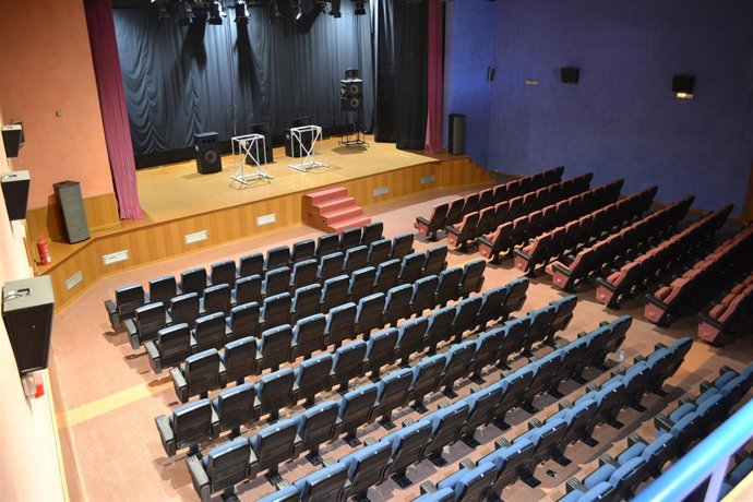 Interior de la Sala Goya de Mequinenza 