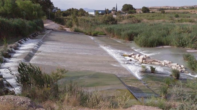 Vista general del Azud de la Contraparada facilitada por Huermur