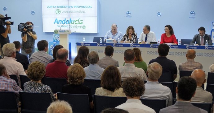 Junta directiva provincial PP de Málaga octubre de 2018 