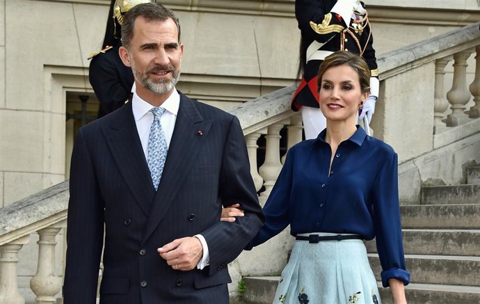 Los Reyes en París en junio de 2014